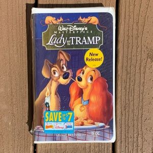🆕WALT DISNEY VHS TAPE “LADY AND THE TRAMP” MASTERPIECE COLLECTION SEALED…
